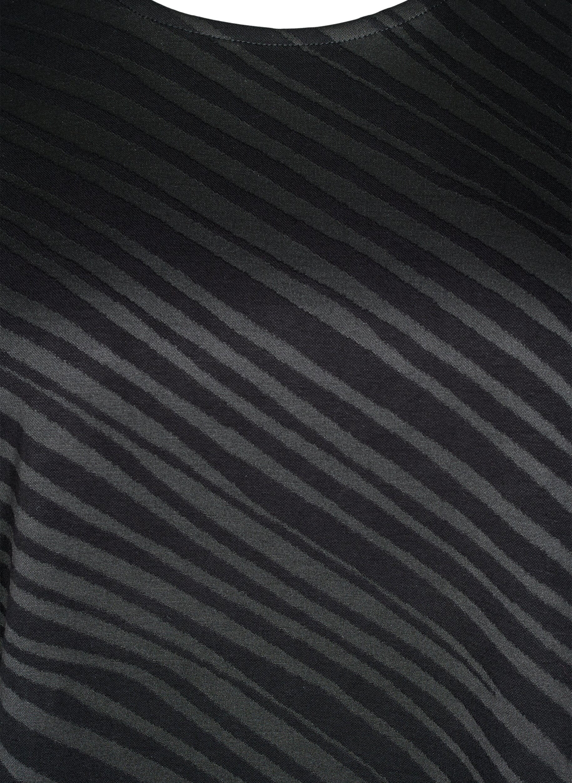 ZizziOversized blouse met patroon, Zwart, Packshot image number 2