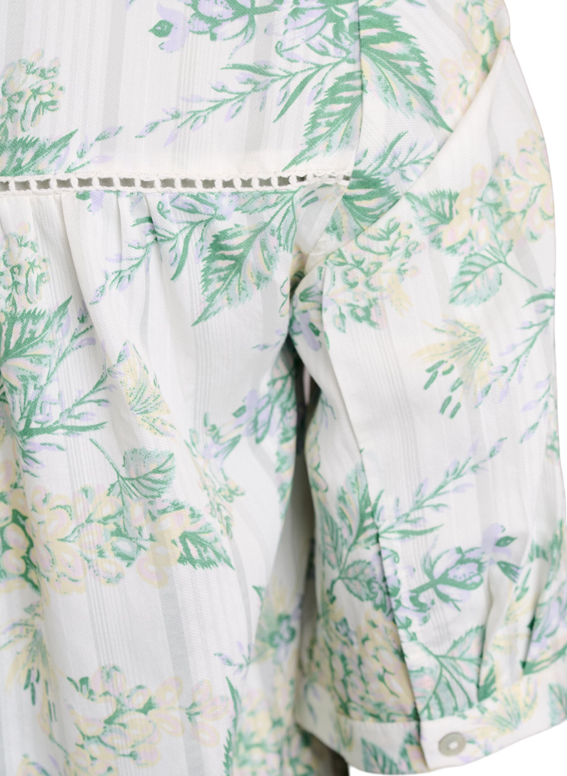 ZizziBlouse met print en 1/2 mouwen, Wit, Packshot image number 3