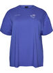 T-shirt van biologisch katoen met klein frontmotief, Blauw, Packshot image number 0