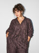 Bomberjack met jacquard bloemenpatroon, Bruin, Model image number 0
