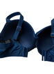 Bikini top met beugel en plooien, Blauw, Packshot image number 3