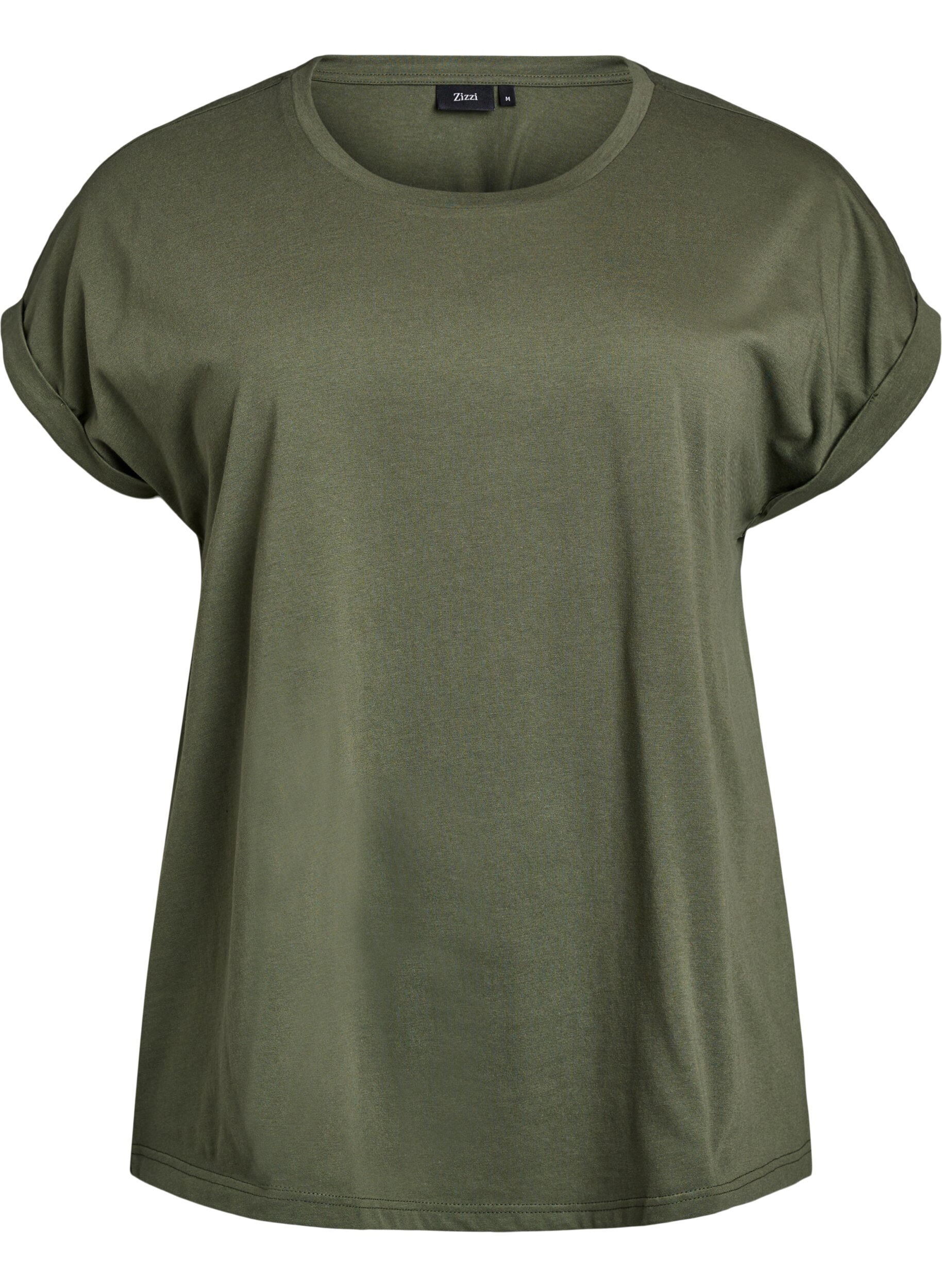 T-shirt met korte mouwen van katoenmix