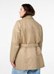 Korte trenchcoat met riem, Beige, Model image number 2