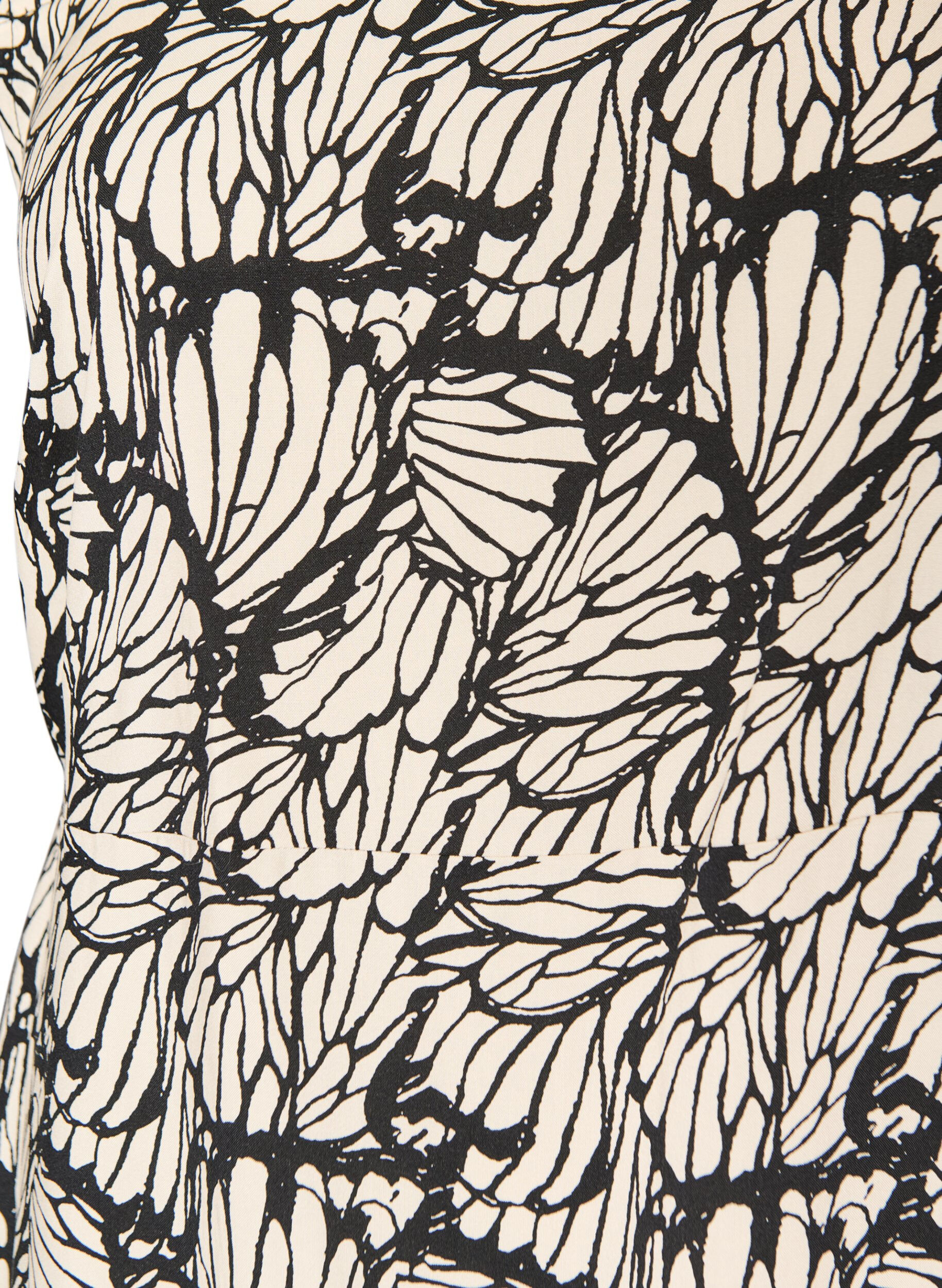 ZizziZomerjurk met brede bandjes, Zwart, Packshot image number 2