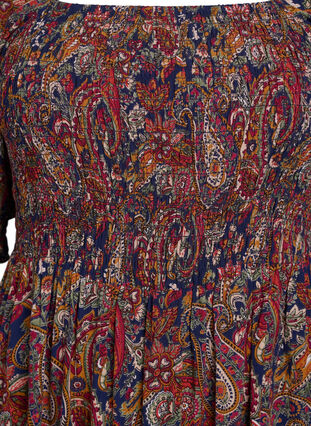 ZizziZomerjurk in viscose met paisley print, Naval A. Paisley AOP, Packshot image number 2