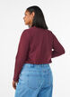 Basic jerseyblouse met lange mouwen, Rood, Model image number 2