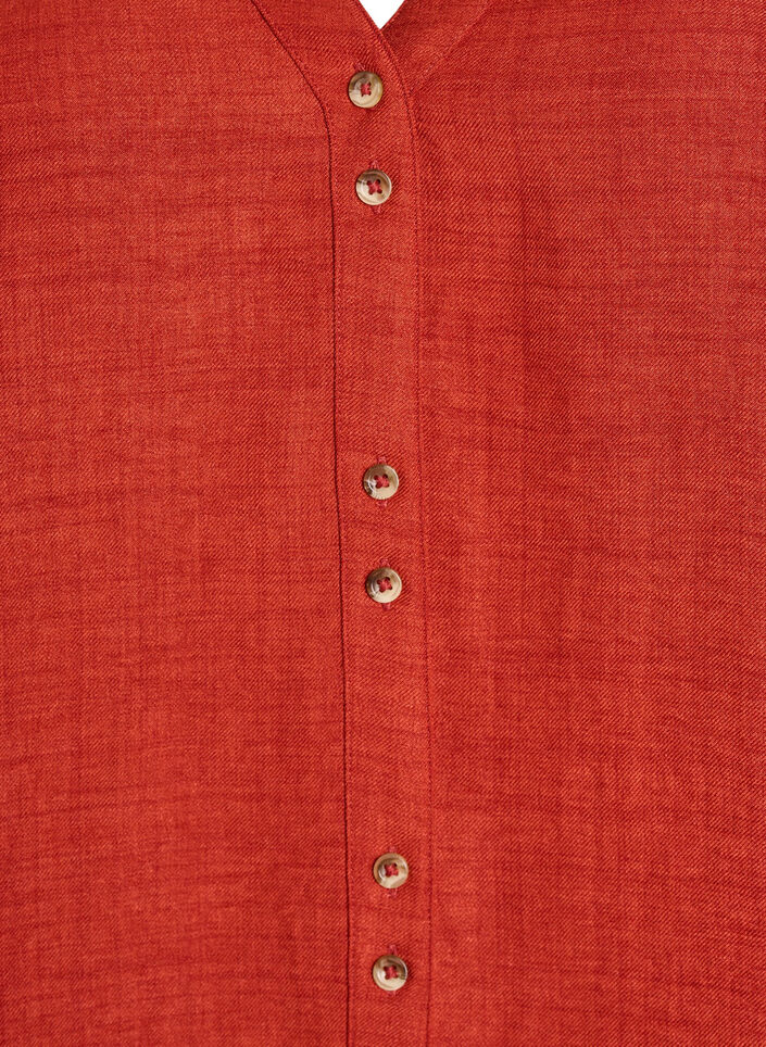 Overhemd blouse met V-hals en korte mouwen, Ketchup, Packshot