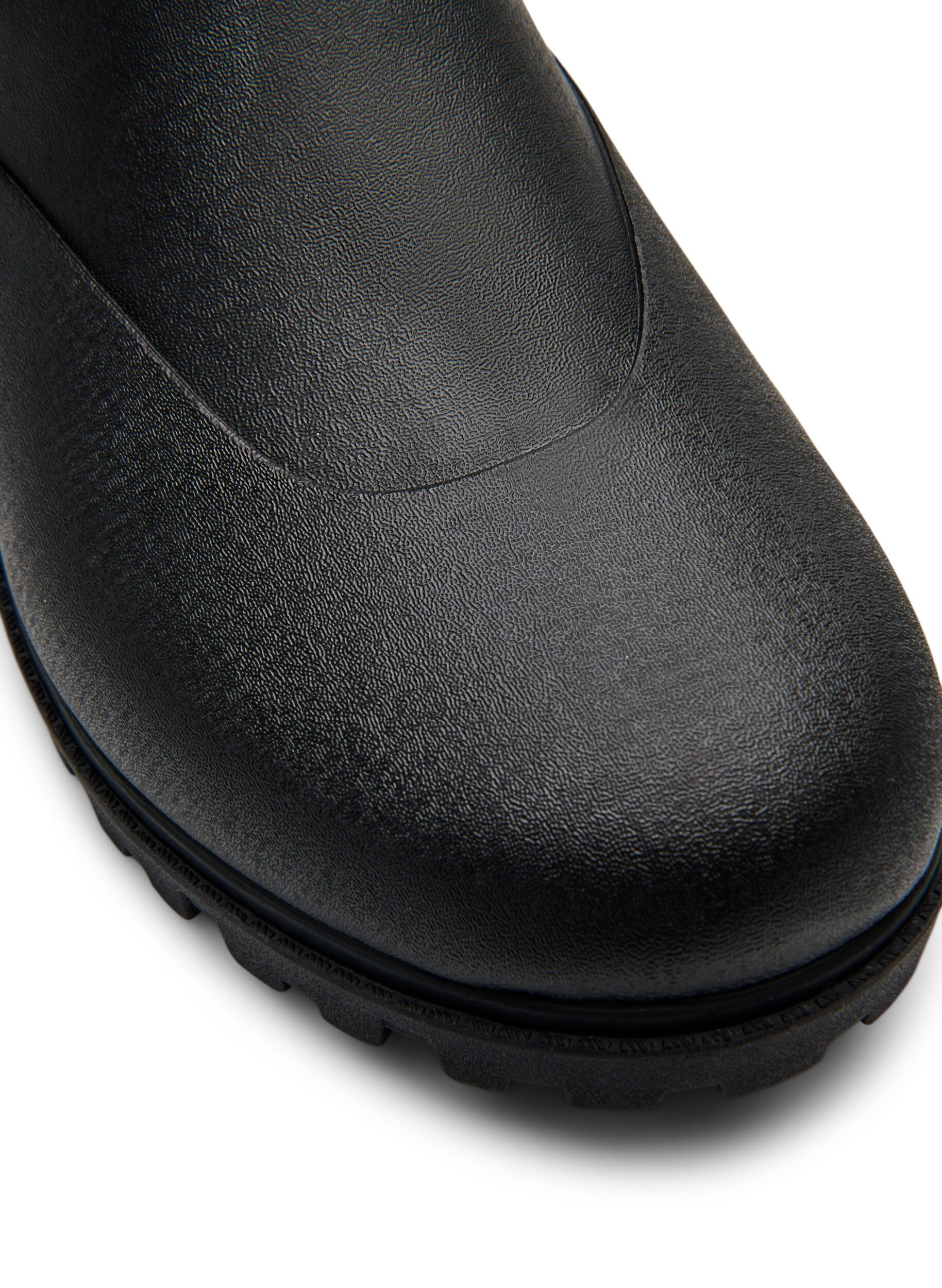 ZizziWide fit - Korte regenlaarzen met elastische neopreen schacht, Zwart, Packshot image number 3