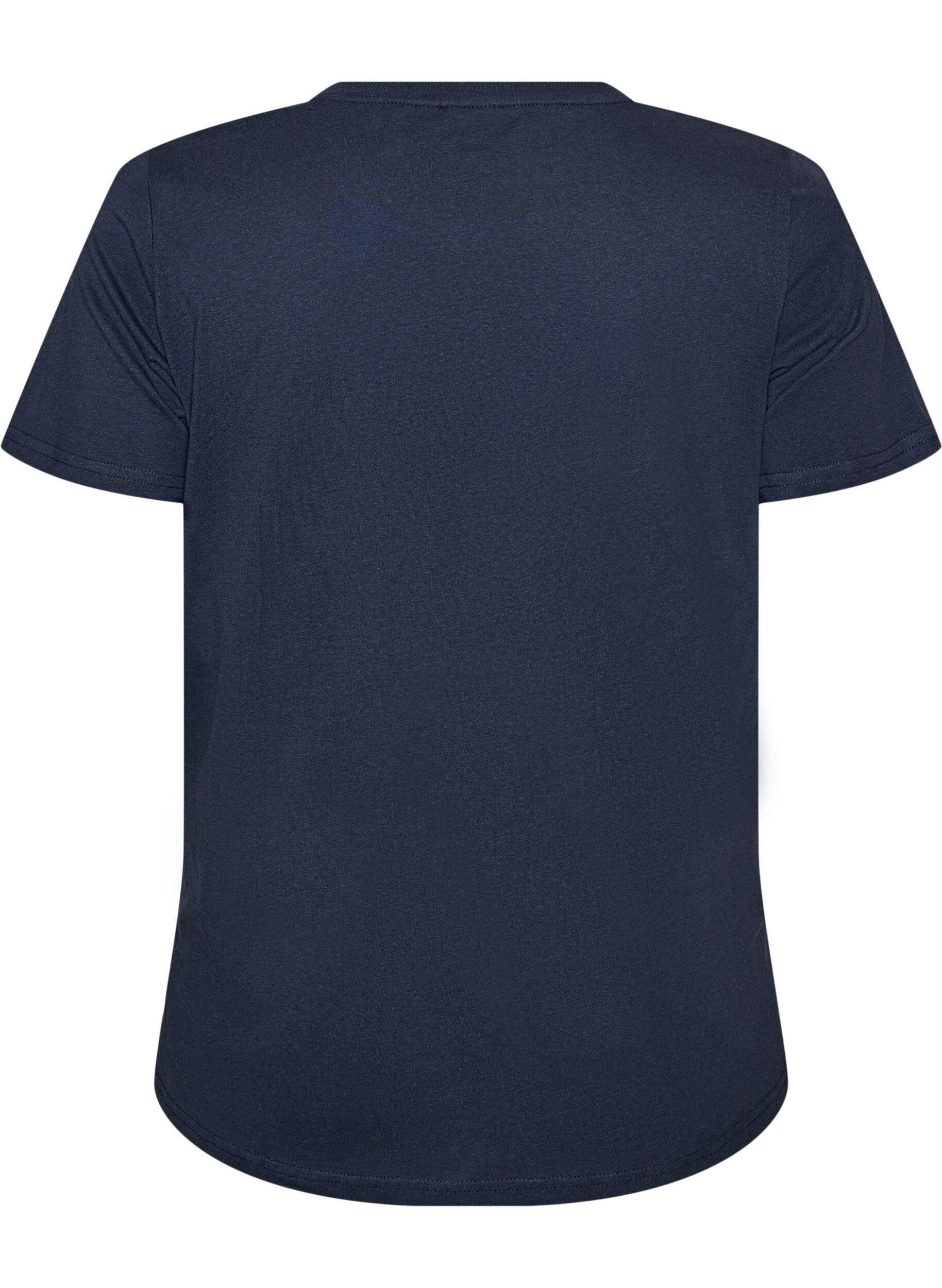 ZizziKerst T-shirt van biologisch katoen, Blauw, Packshot image number 1