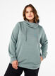 FLASH - Sweatshirt met hoge kraag, Balsam Green Melange, Model image number 0