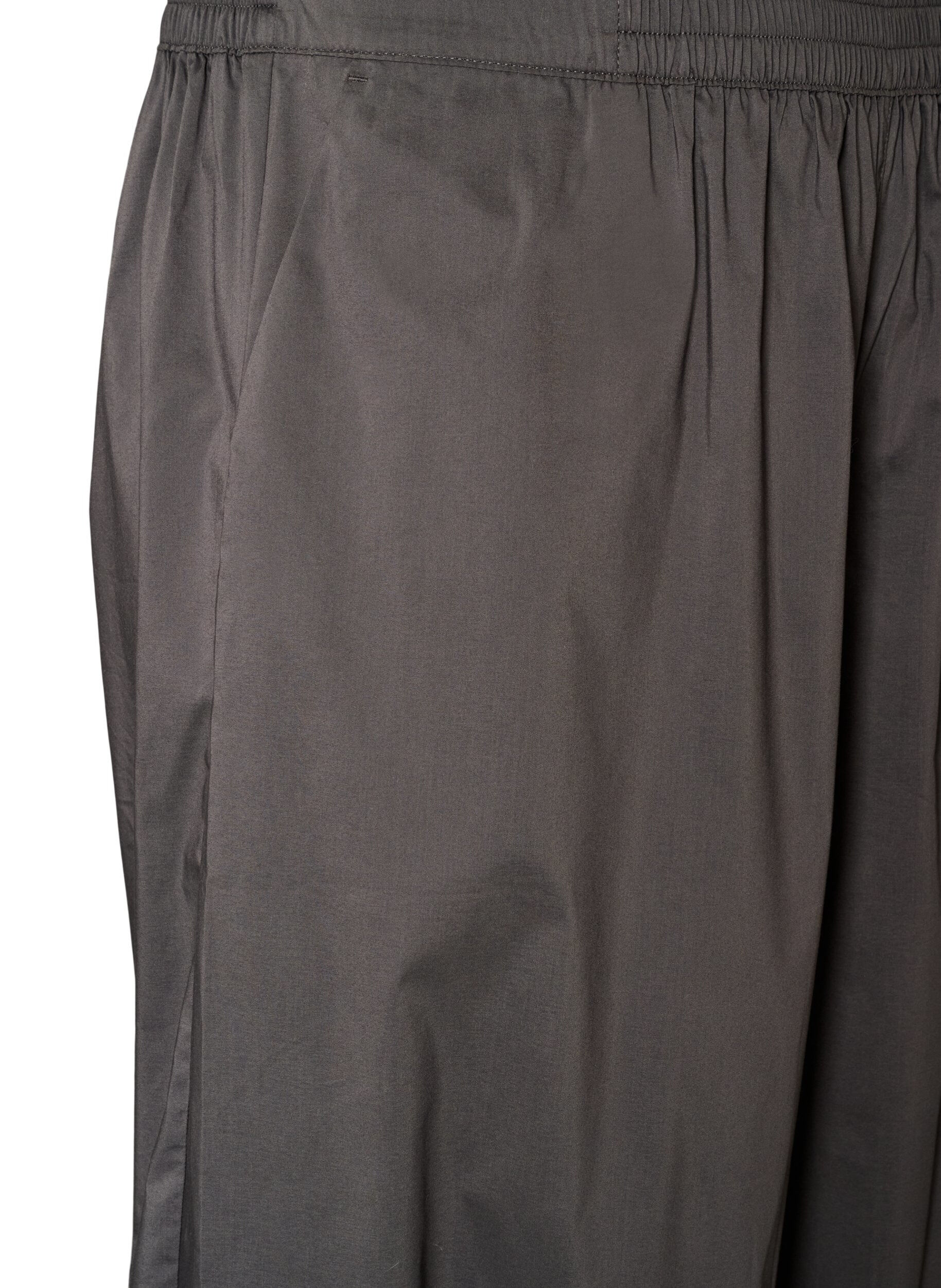 ZizziBallonbroek met zakken en een elastische tailleband, Grijs, Packshot image number 2