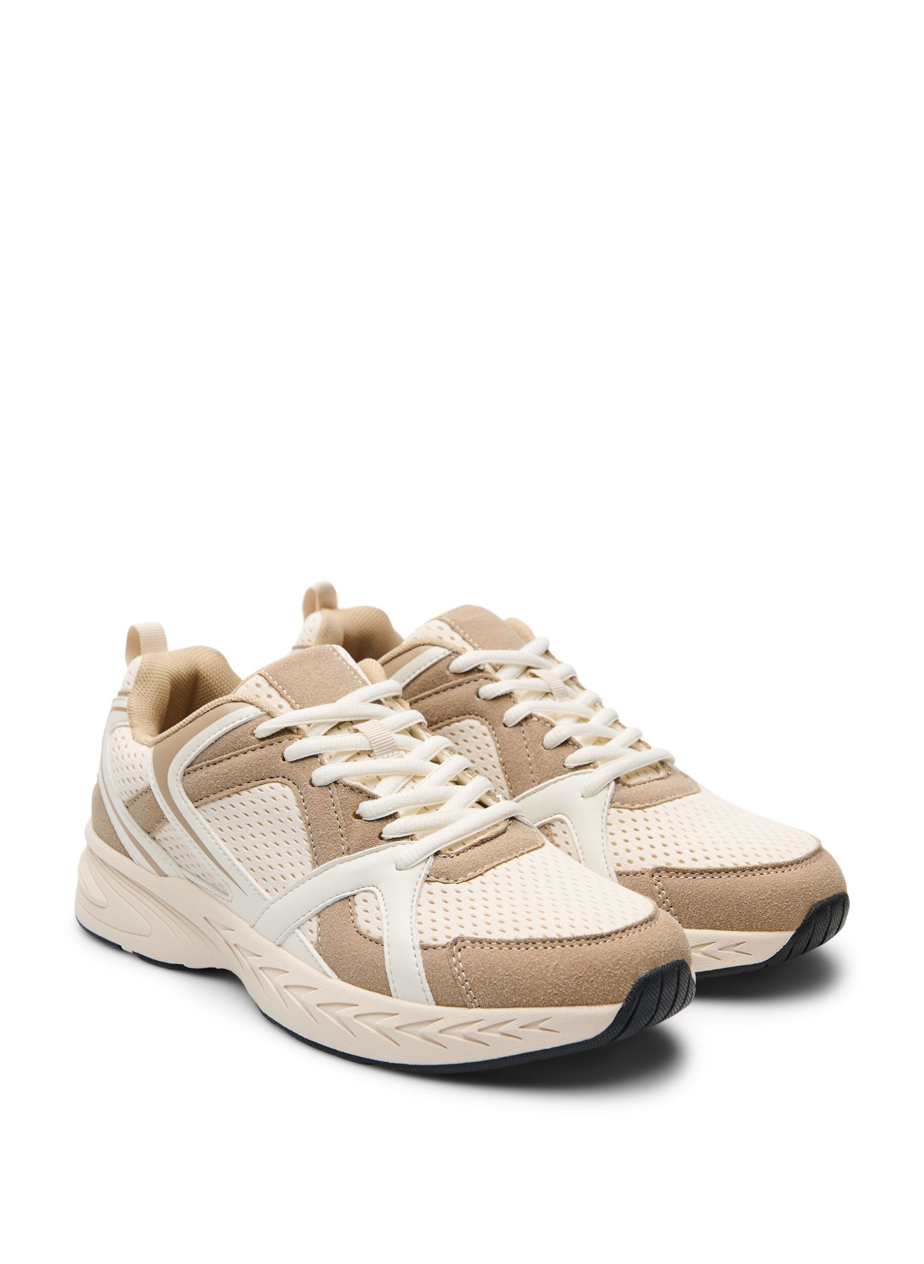 ZizziSportieve sneakers met mesh, Beige, Packshot image number 1