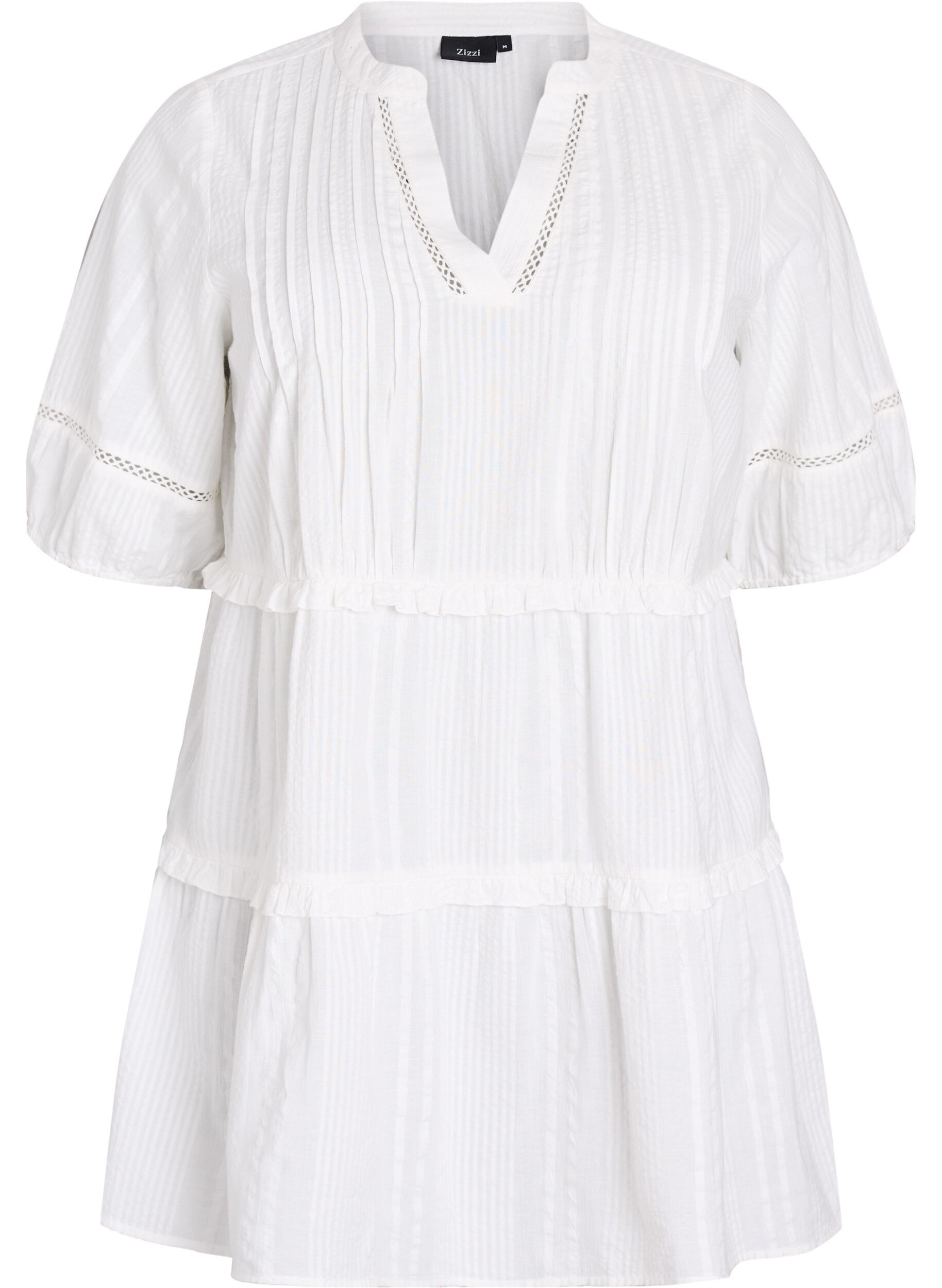 A-vormige tuniek met ruches