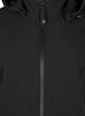 Softshell jack met afneembare capuchon, Zwart, Packshot image number 2