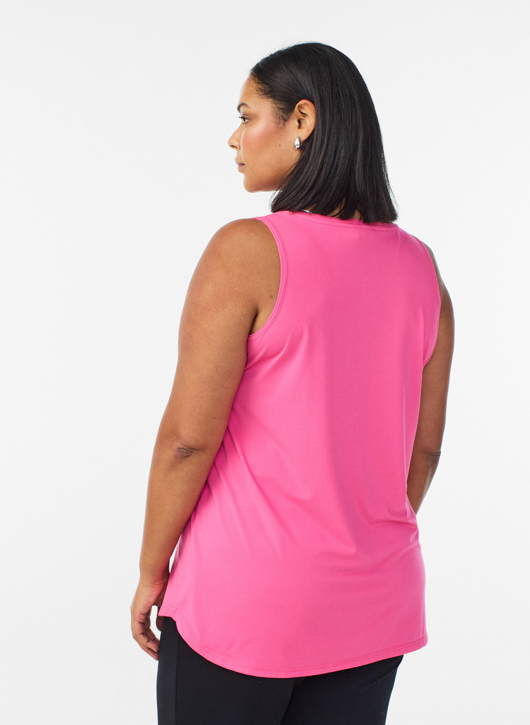 ZizziSporttop met V-hals, Roze, Model image number 2
