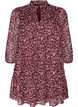 Tuniek met bloemenprint en glitterdraden, Rood, Packshot image number 0