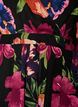 Maxijurk met overslaghals en lange mouwen, Zwart, Packshot image number 2