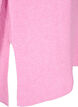Gebreide blouse met ronde hals, Begonia Pink Mel., Packshot image number 3