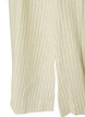 Mouwloze gestreepte midi jurk in linnen en viscose, Groen, Packshot image number 4