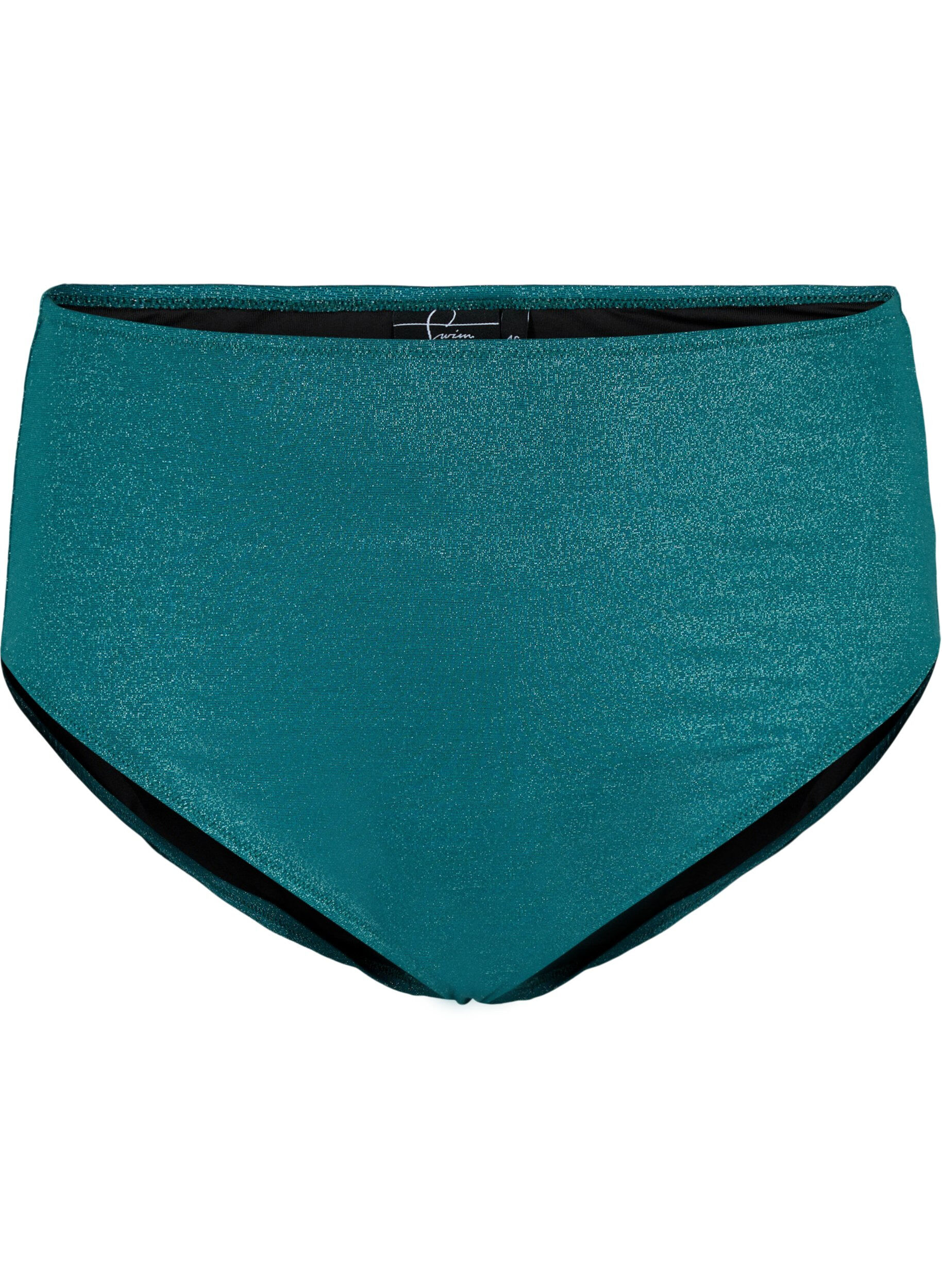 Bikinibroekje met hoge taille en glitter
