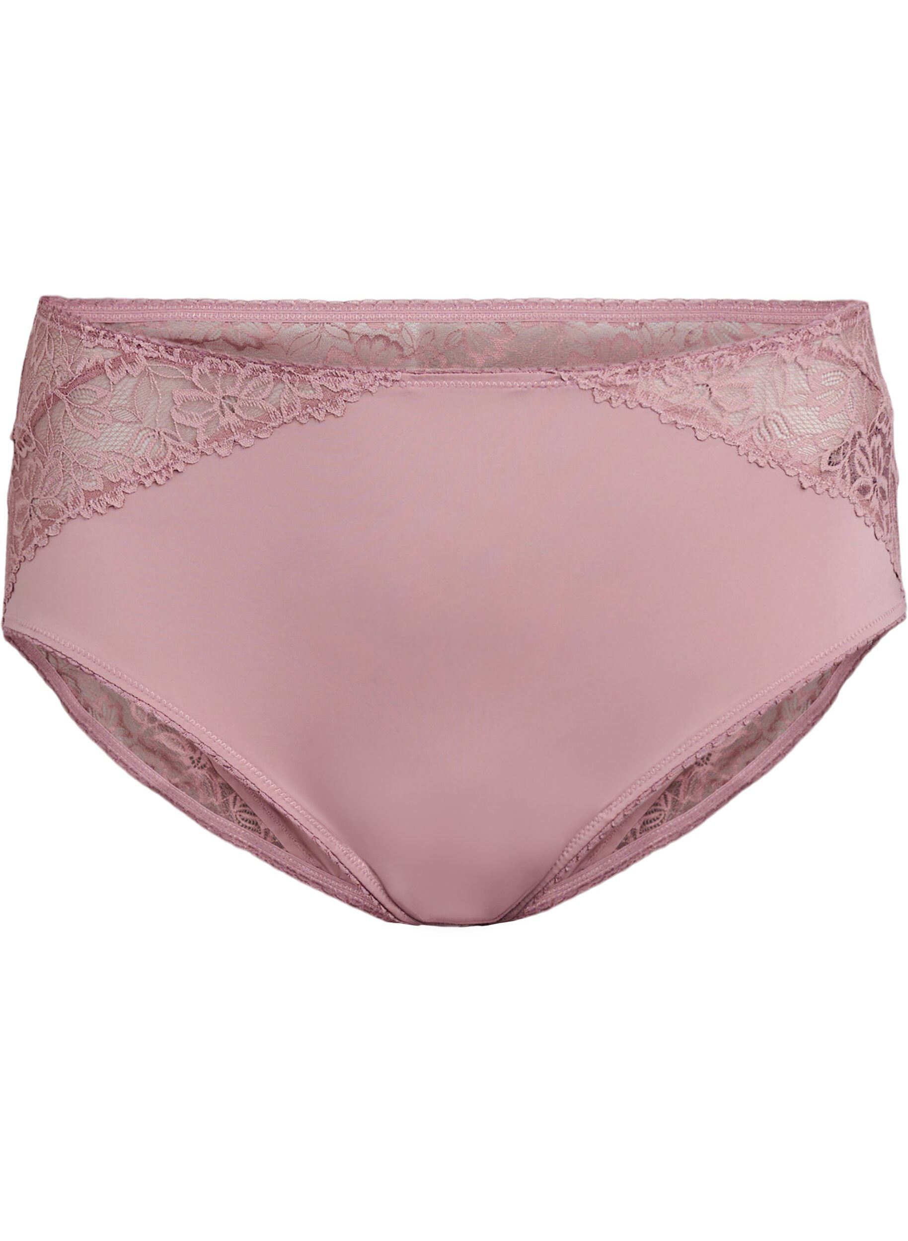 Microfiber panties met kanten details