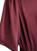 Empire feestjurk in midi lengte, Donker Bordeaux, Packshot image number 3