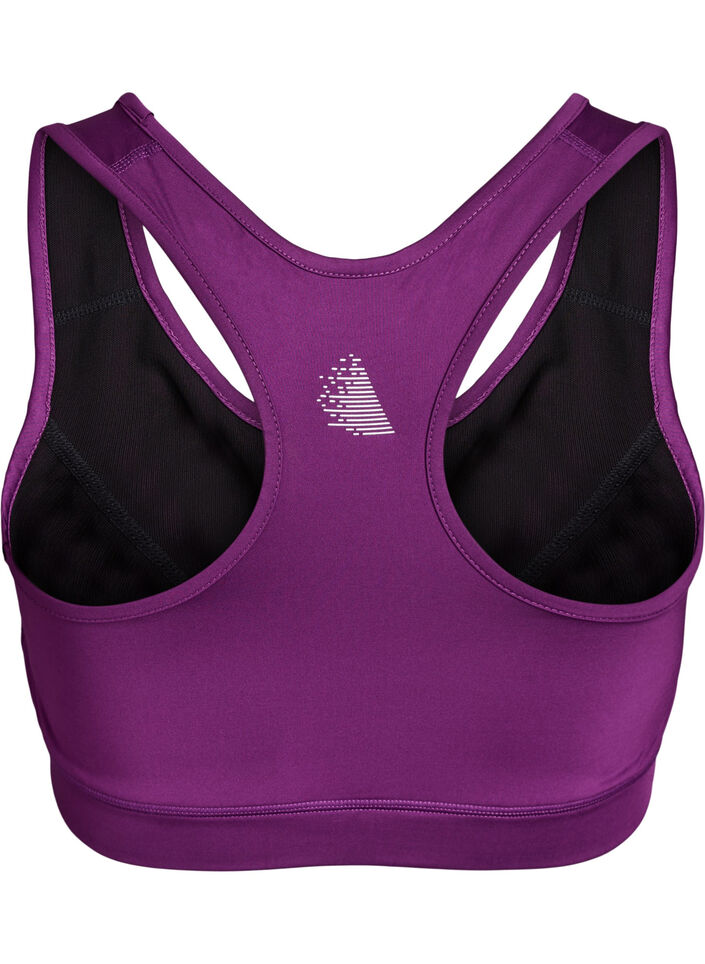 Sport-bh met racerback, Paars, Packshot image number 1
