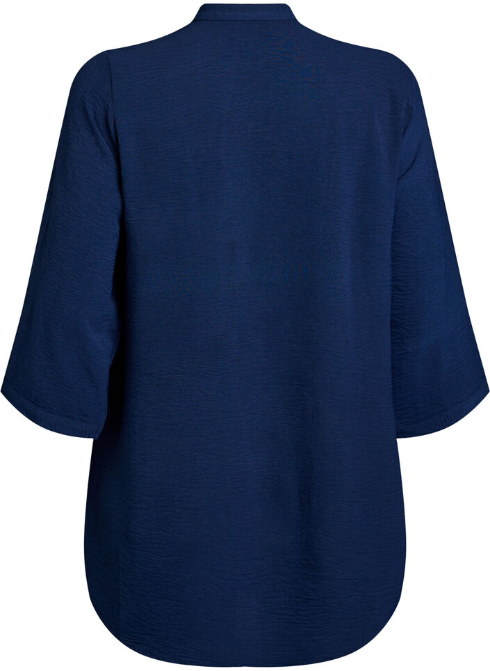 Tuniek met 3/4 mouwen, Blauw, Packshot image number 1