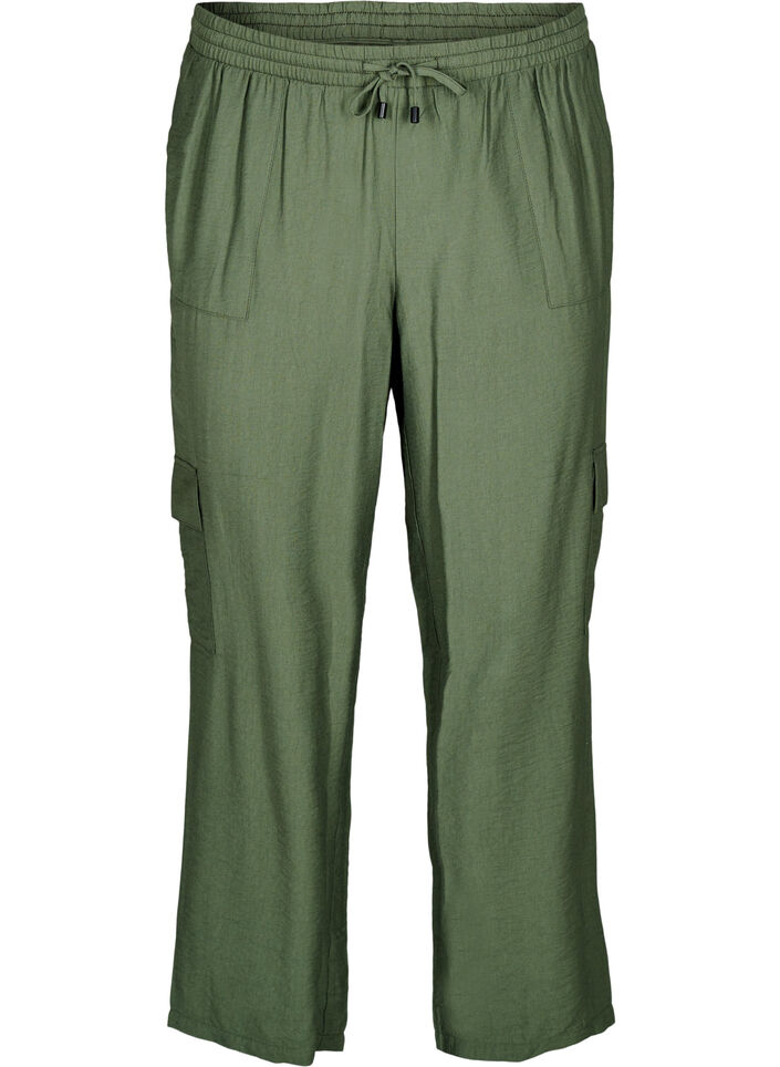 Cargo broek met hoge taille, Thyme, Packshot