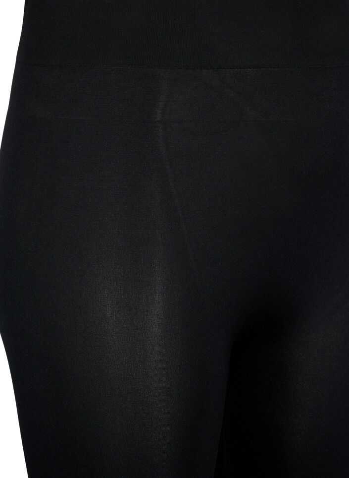 Naadloze 3/4 legging, Zwart, Packshot image number 2