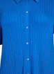Jersey overhemdjurk met kniehoogte en korte mouwen, Blauw, Packshot image number 2