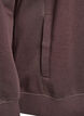 Sweatshirt met hoge kraag en zakken, Bruin, Packshot image number 3