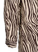 Lange blouse met zebraprint, Bruin, Packshot image number 3