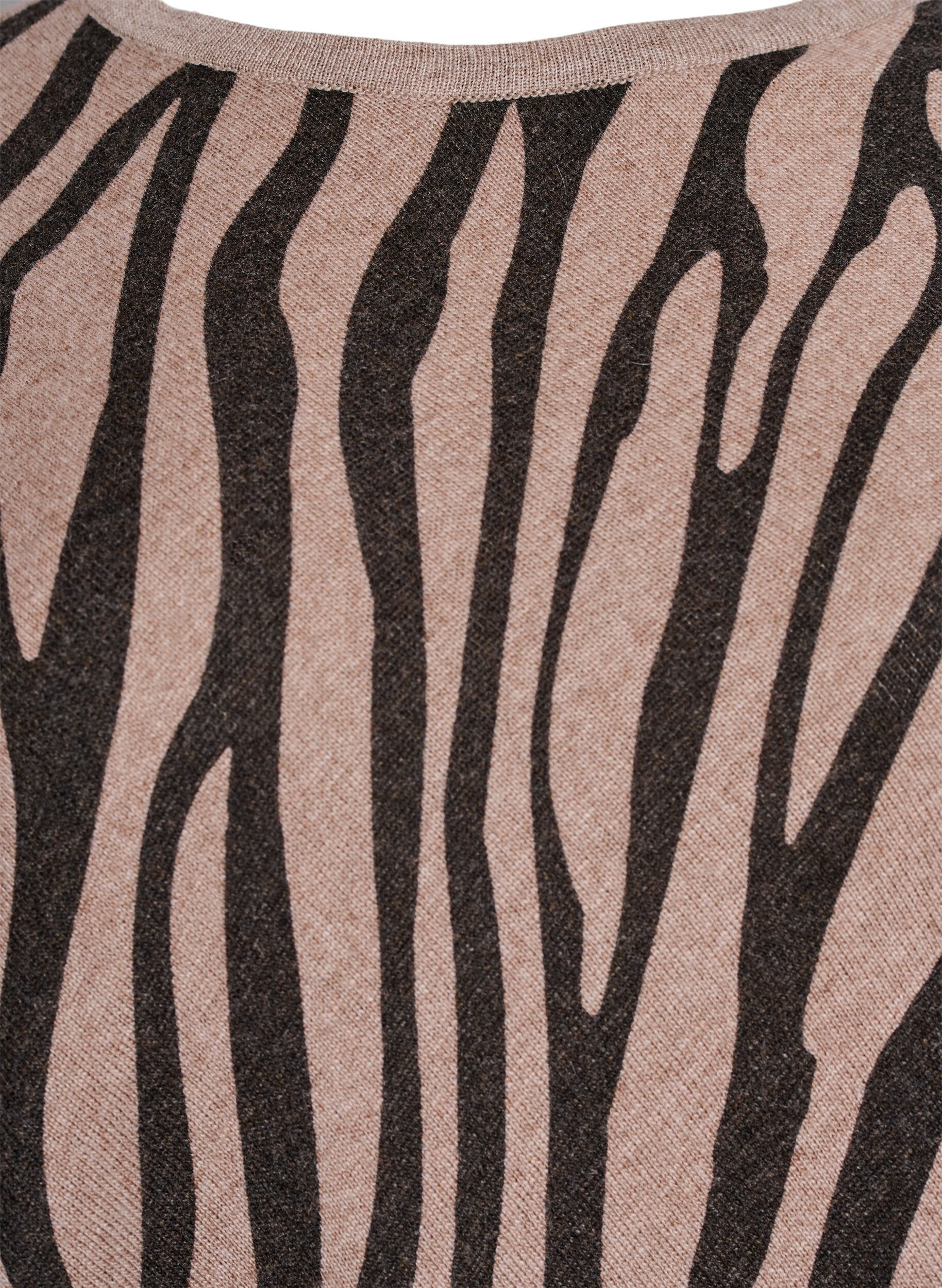 ZizziFijngebreide poncho, Zwart, Packshot image number 2