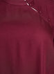 Blouse met korte mouwen en diagonale knoopsluiting, Rood, Packshot image number 2