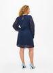 Jurk van kant met lange mouwen, Navy Blazer, Model image number 1