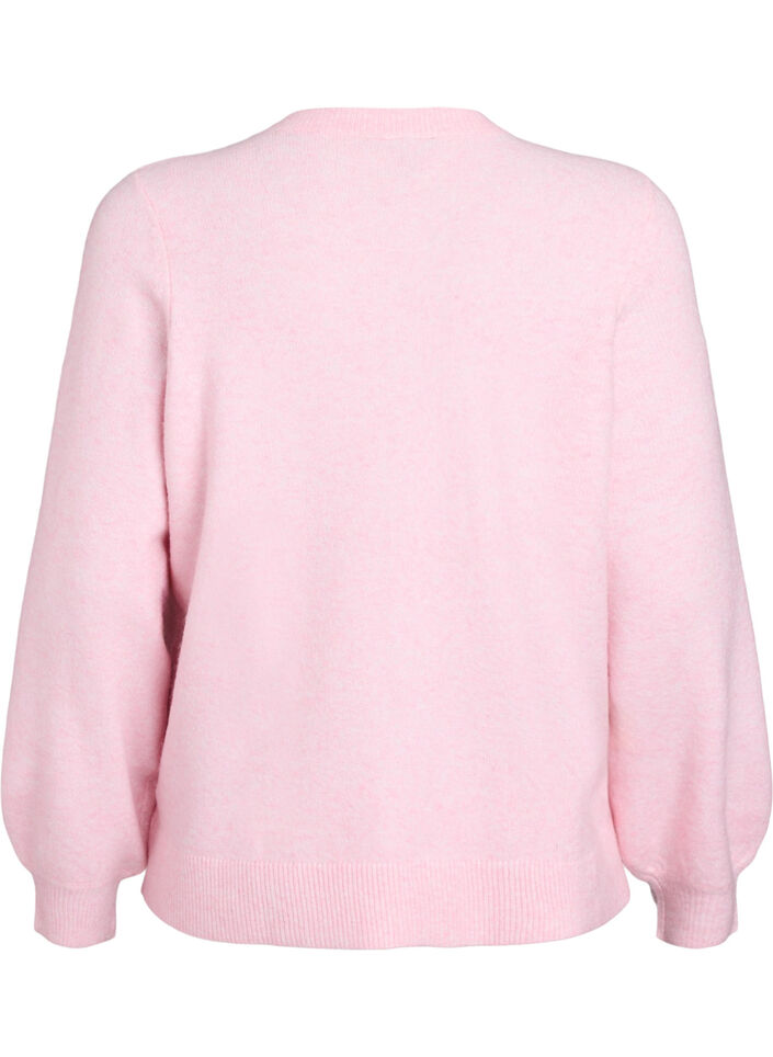 Cardigan in zacht breisel met goudkleurige knopen, Fairy Tale Mel., Packshot