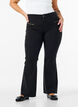 Broek met bootcut, Zwart, Model image number 2