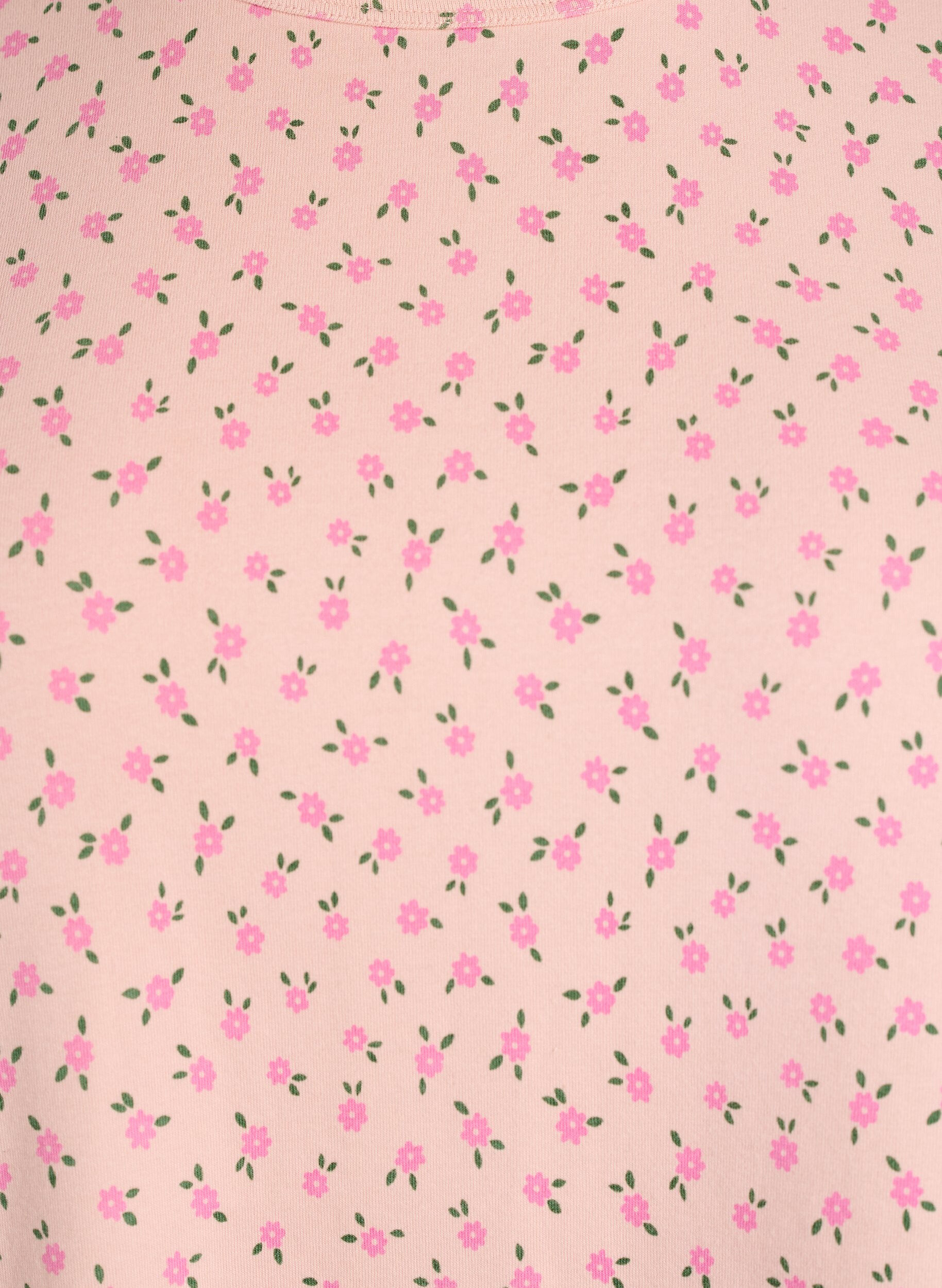 ZizziKatoenen T-shirt met all-over print, Roze, Packshot image number 2