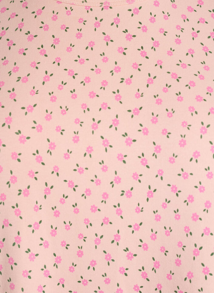 Katoenen T-shirt met all-over print, Roze, Packshot image number 2