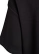 T-shirtjurk van jersey met zijsplitten, Zwart, Packshot image number 3