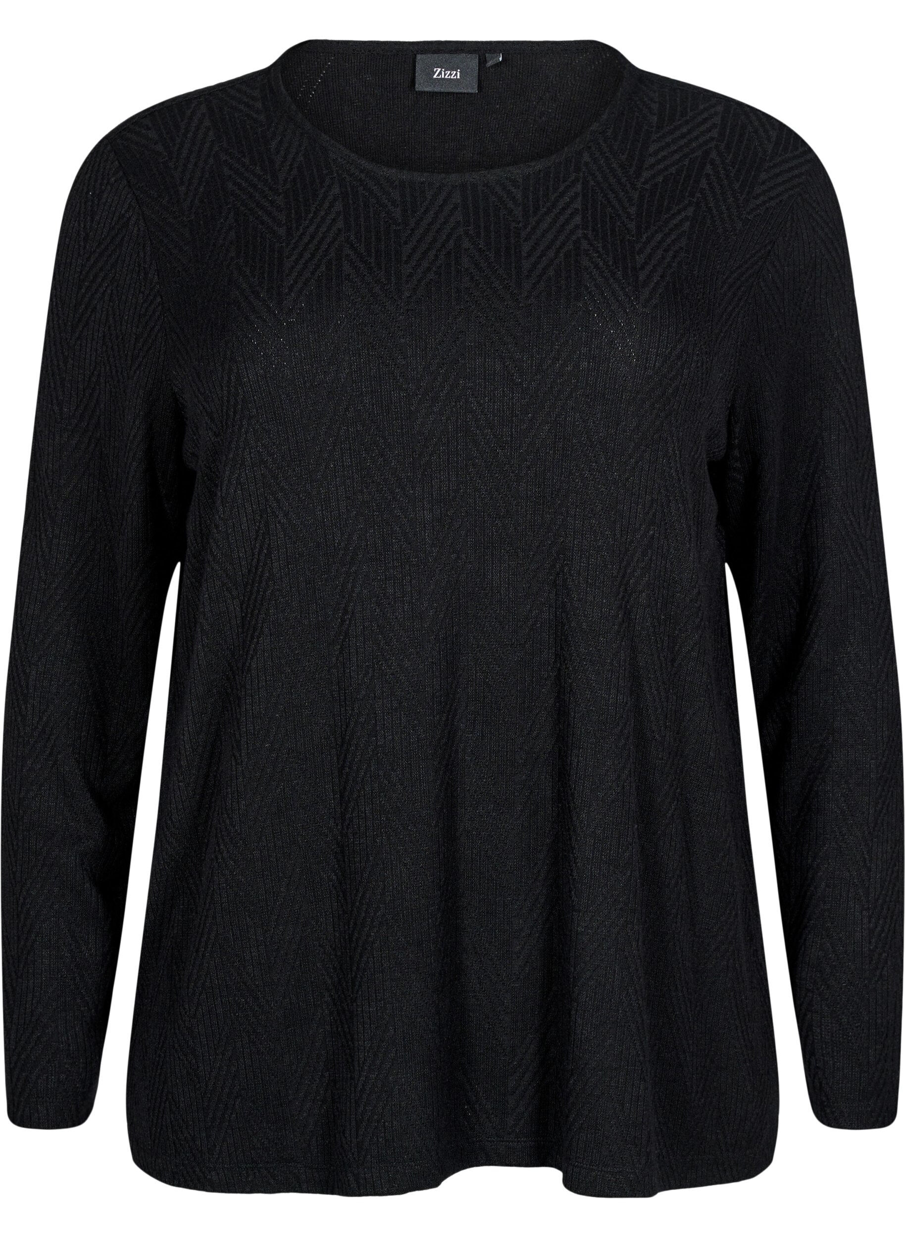 Gepatroonde blouse met lange mouwen