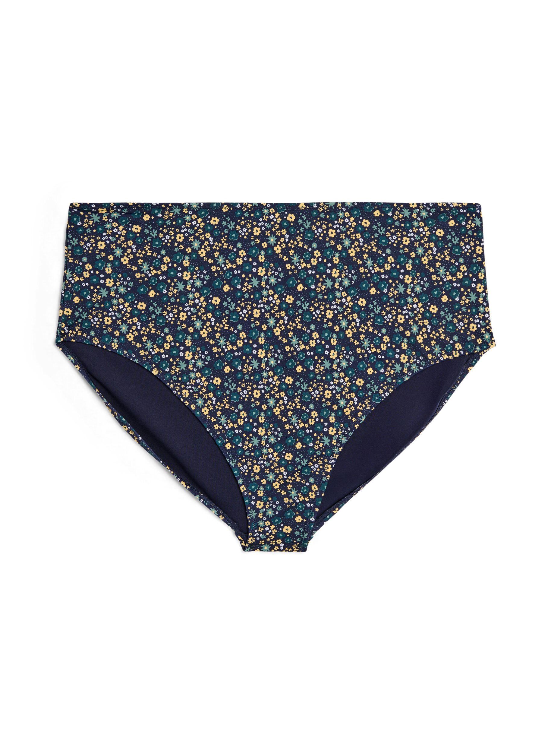 Bikinibroekje met print en hoge taille