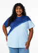 Dip-dye T-shirt van biologisch katoen, Blauw, Model image number 0
