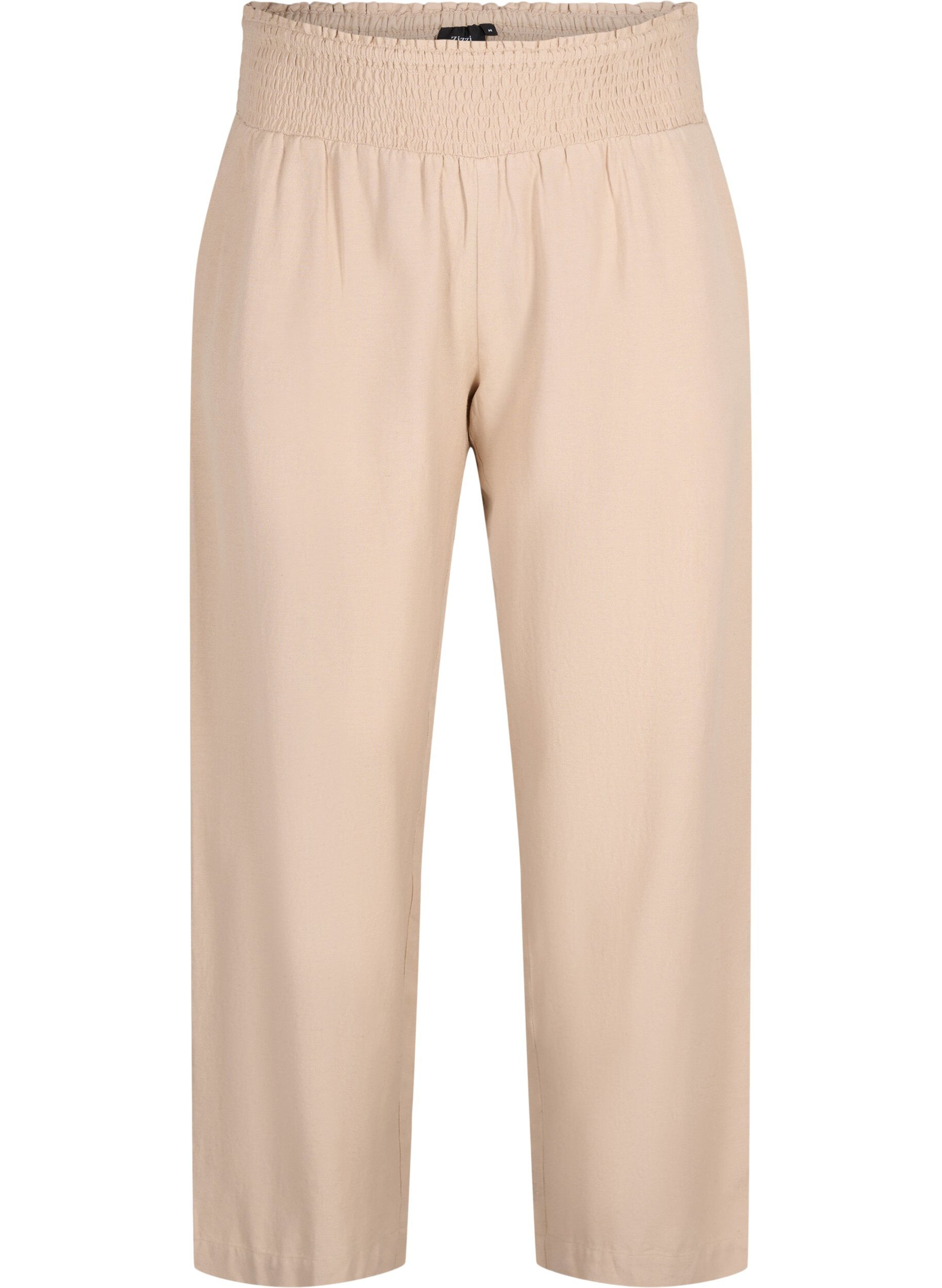 Smock broek met linnen