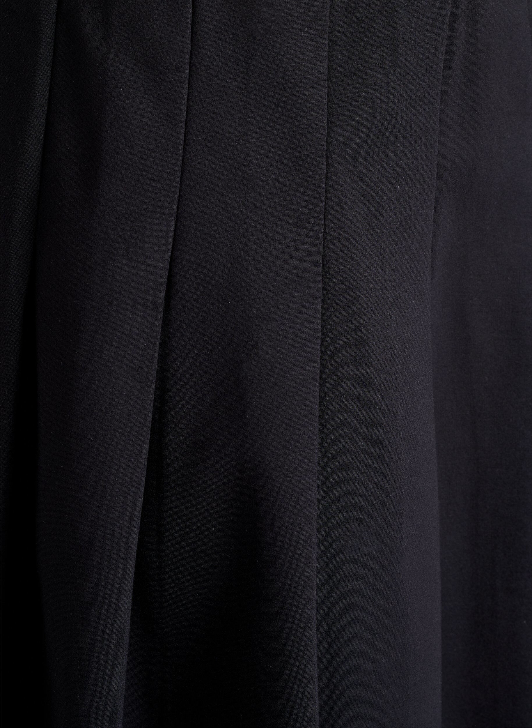 ZizziKorte geplooide rok met elastische tailleband, Zwart, Packshot image number 2