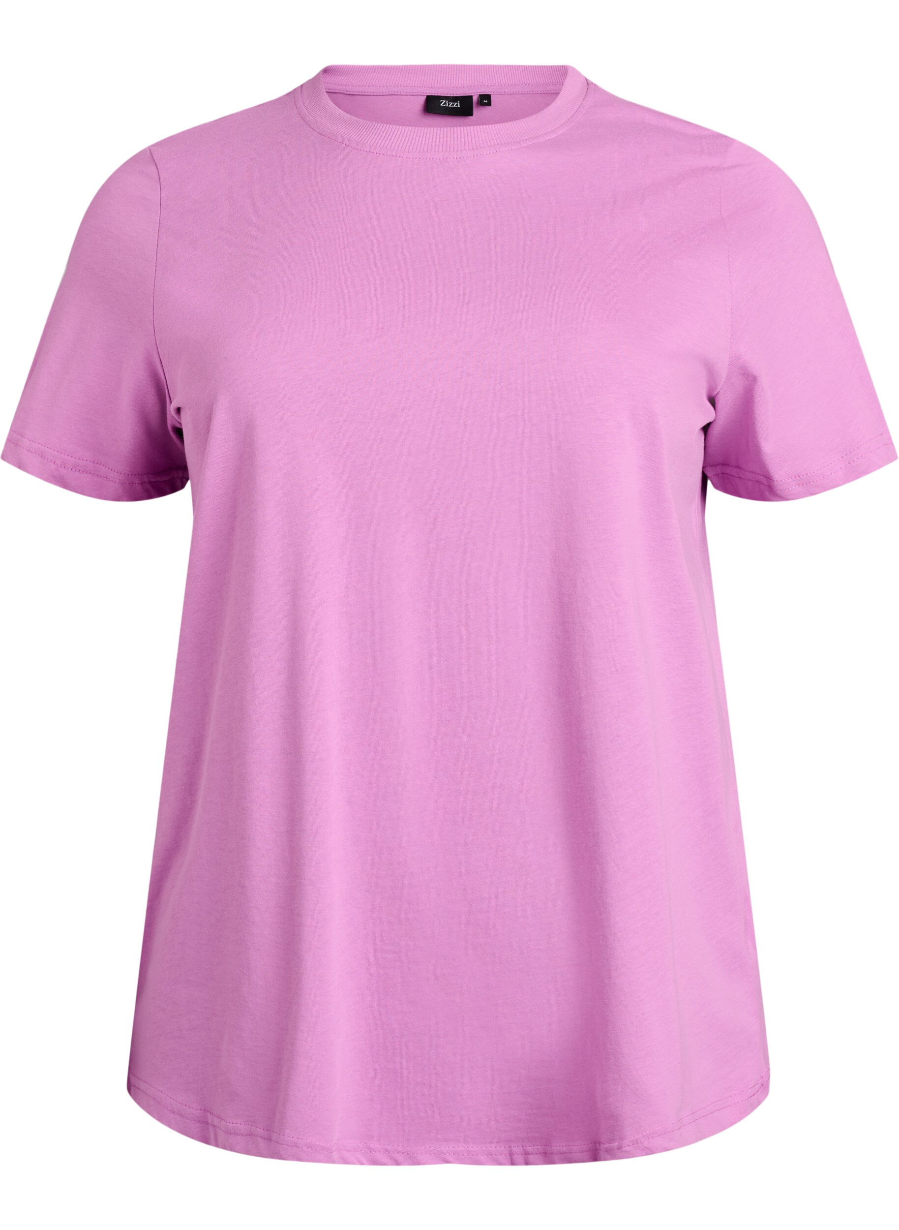 Basic katoenen T-shirt met ronde hals
