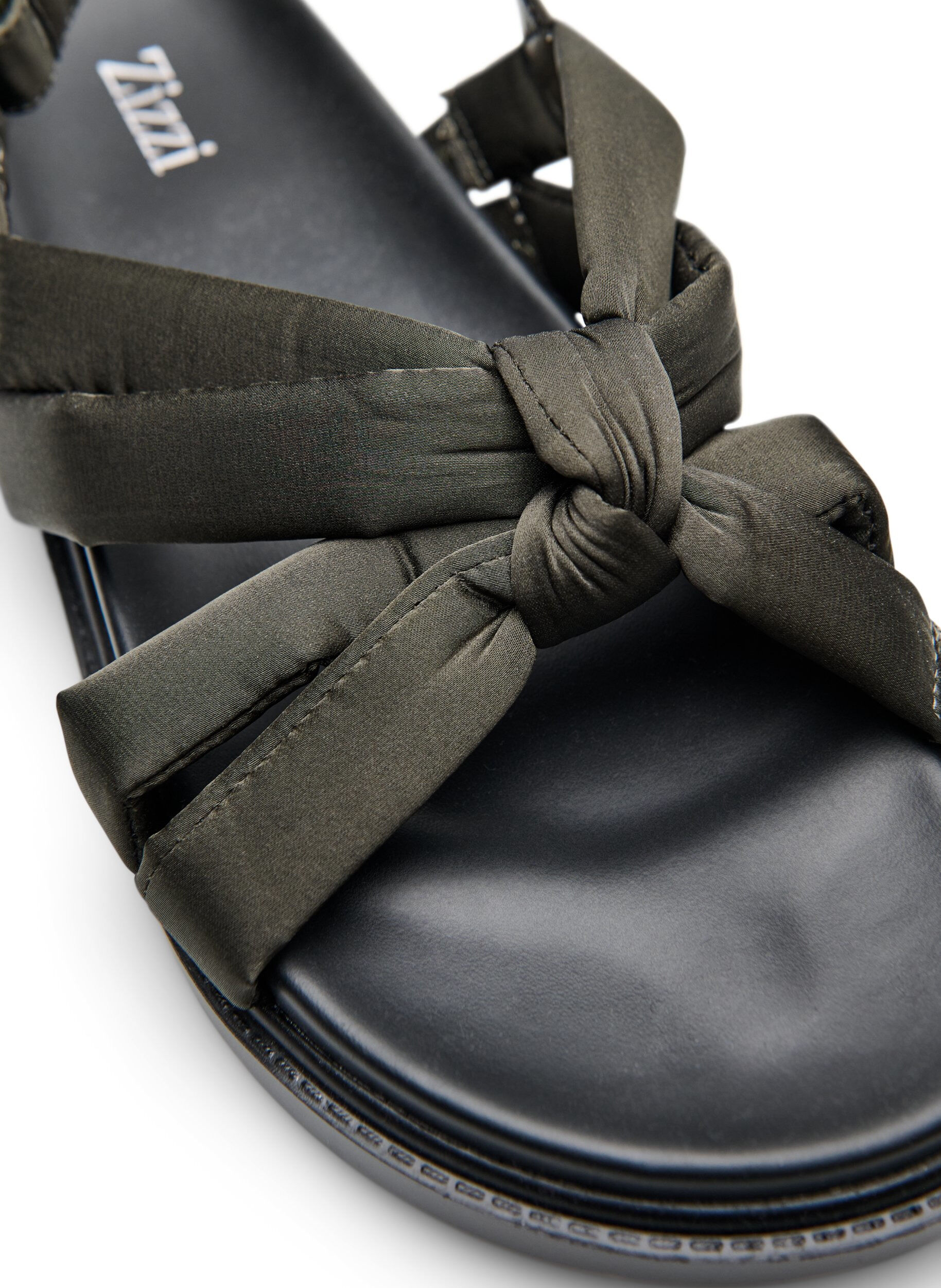 ZizziWide fit - Sandalen met knoopdetail, Groen, Packshot image number 3