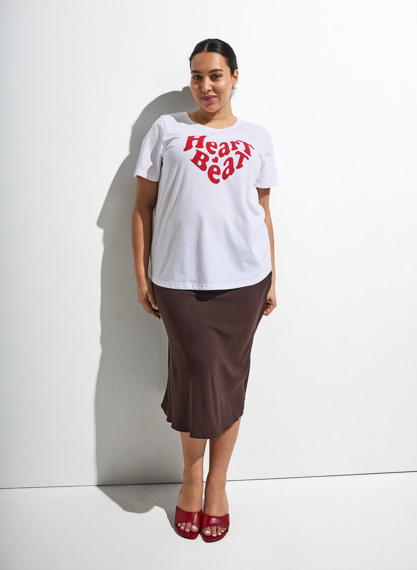 T-shirt met motief, Wit, Image image number 0