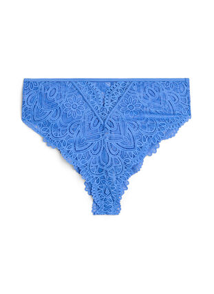 ZizziKanten Brazilian slip met een normale taille, Blauw, Packshot image number 1